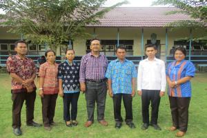 Bro. Frans Jio in his visitation to Tanjung, Ketapang.