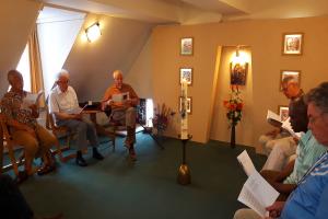 At the prayer room in the Red Lion