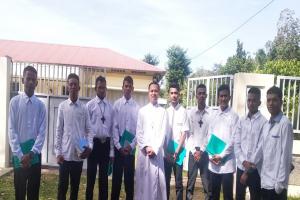 Bro. Kristoforus S., Postulants and Aspirants in Ainaro, Timor Leste
