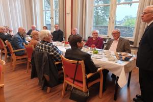 Bro. Wim Luiten and the family of late bro. Wilhelm Leensen