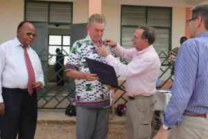 Bro. Albert K. got a medal from Amersfoort rotary club.