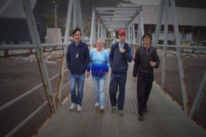 Xavier and his fellow brothers in Chile.