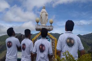 Bro. Yusup Kuncoro and candidates in Ainaro