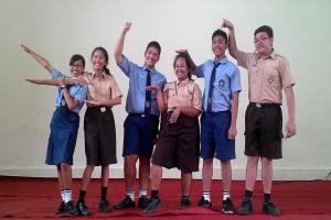 student at PL Ambarawa Junior High School