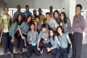 Ghanaian Brothers at Pangudi Luhur Senior  High School in Jakarta.