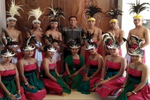 Bro. Kuncoro and his student in Ainaro, Timor Leste