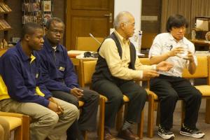 morning prayer led by Wim Luiten