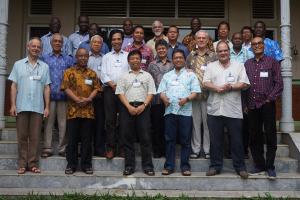 group pictures with Msgr. Subiyanto