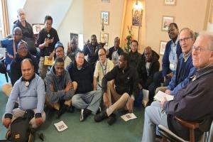 a group picture at the Red Lion