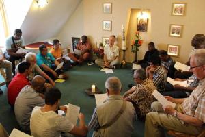 at the prayer room in the Red Lion