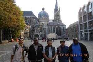 visit to Aachen with our four brothers