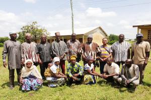Bros. Augustine, Theodorus, Xeverious, and Aaron with chief of Cinching, Tumu